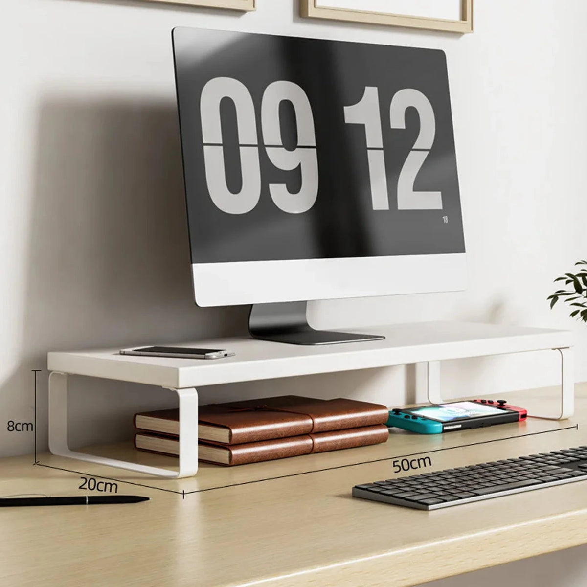 Rehausseur d'écran Nordesk - Blanc 50cm